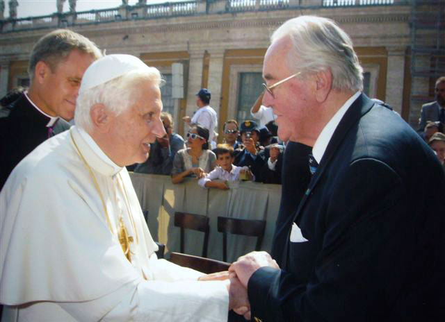 Papst empfängt Konsul Privataudienz in Rom